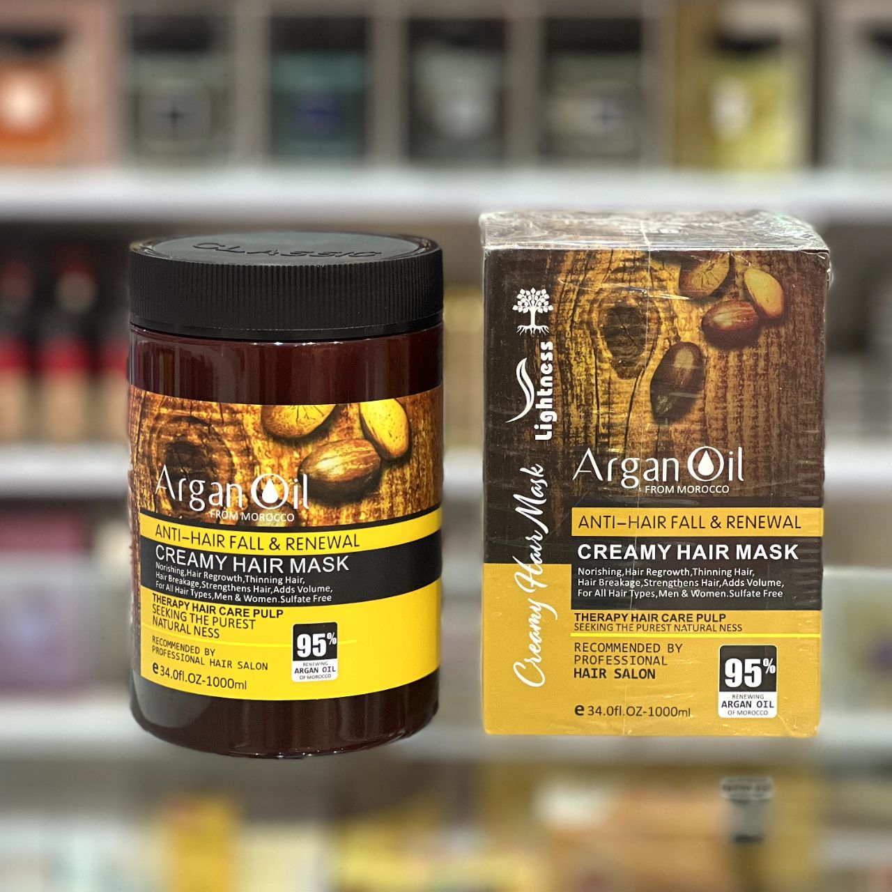 ماسک مو لایتنس فاقد سولفات حاوی روغن آرگان و پروتئین