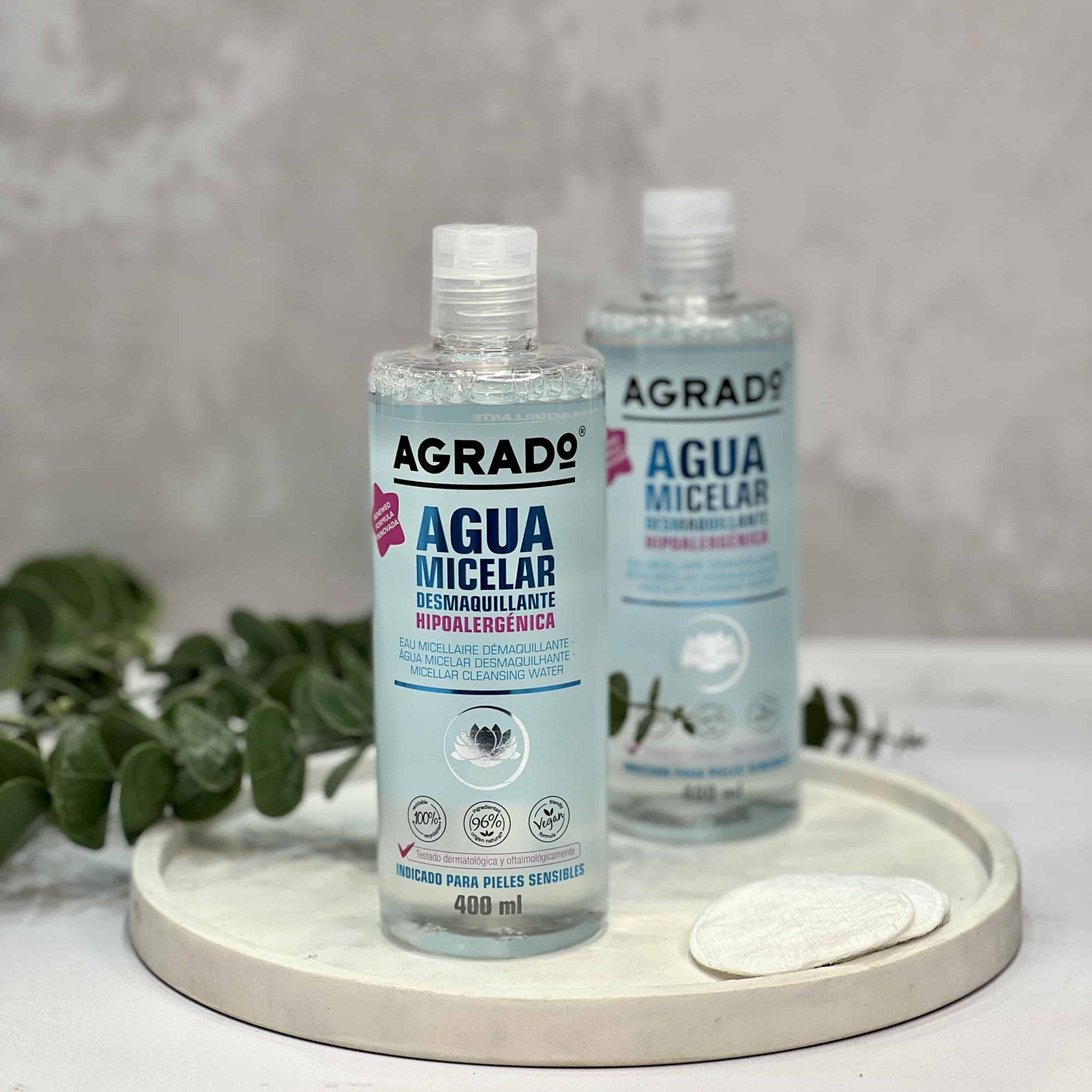 میسلار واتر و آرایش پاک کن برند آگرادو