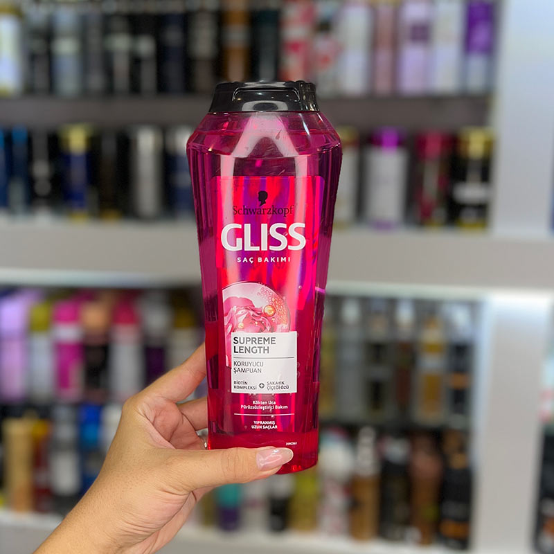 شامپو موهای بلند گلیس مدل supreme length