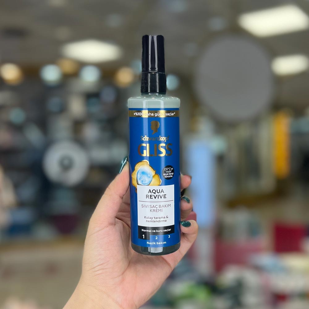 اسپری 2فاز مو گلیس مدل Aqua Revive حجم 200 میل