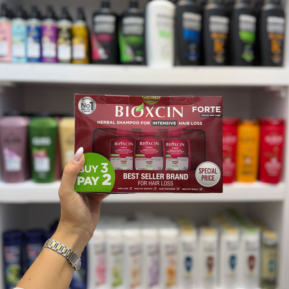 پک سه عددی شامپو ضدریزش بیوکسین Forte