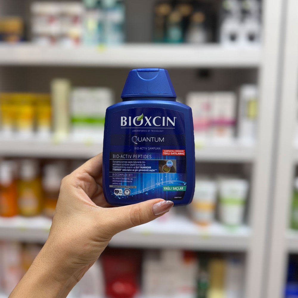 شامپو ضد ریزش بیوکسین مدل کوانتوم مخصوص موهای چرب